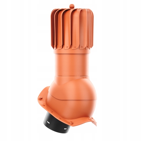 Rotačný krb Rotoline pre plechovú krytinu, profil X fi 150 mm, tehlový