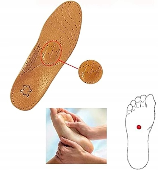 WKŁADKI DO BUTÓW PŁASKOSTOPIE KOŚLAWOŚĆ SUPINUJĄCE ORTOPEDYCZNE SKÓRZANE Rozmiar zakresowy 39-40