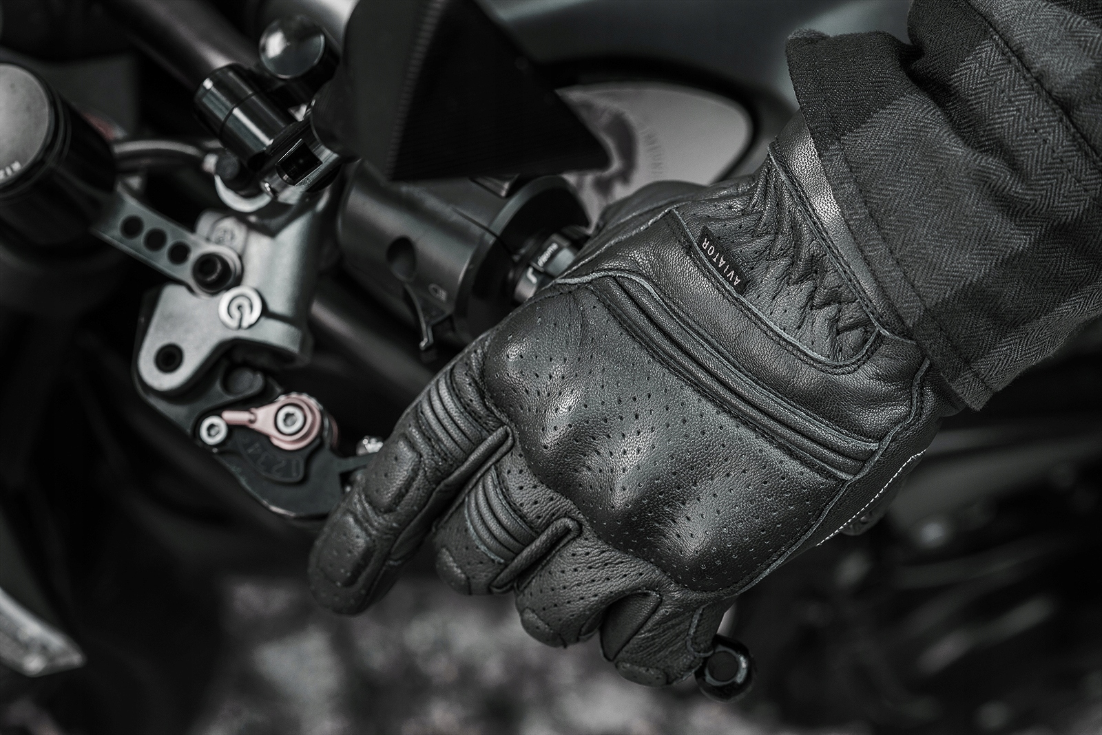 SHIMA AVIATOR BLACK Rękawice motocyklowe GRATISY Rozmiar XL