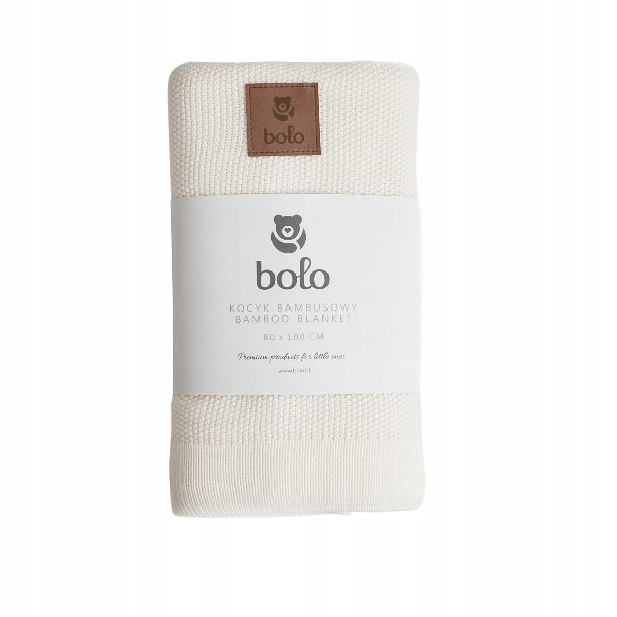 Bolo Kocyk bambusowy 80x100 kremowy