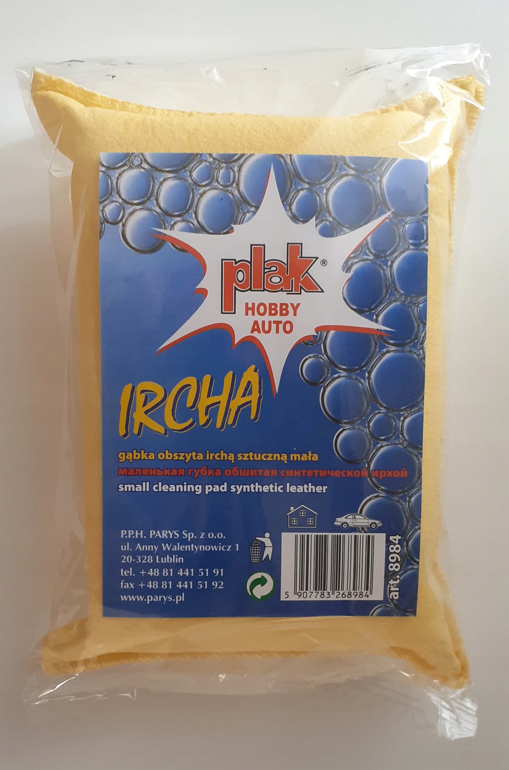 

Plak Gąbka Obszyta Irchą Sztuczną (mała)