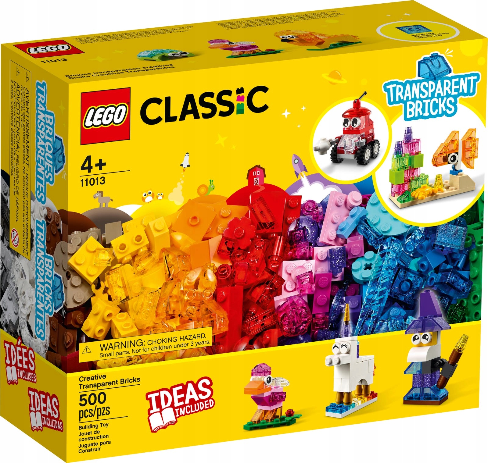 LEGO 11013 Kreatywne przezroczyste klocki