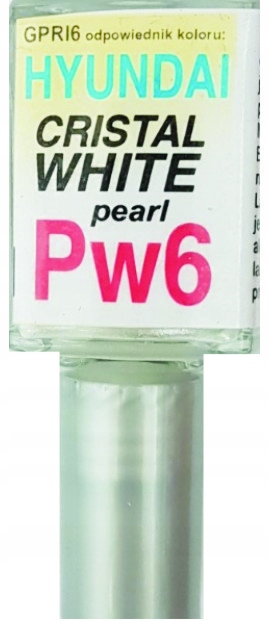 

Hyundai PW6 Cristal White Lakier Zaprawka Ara
