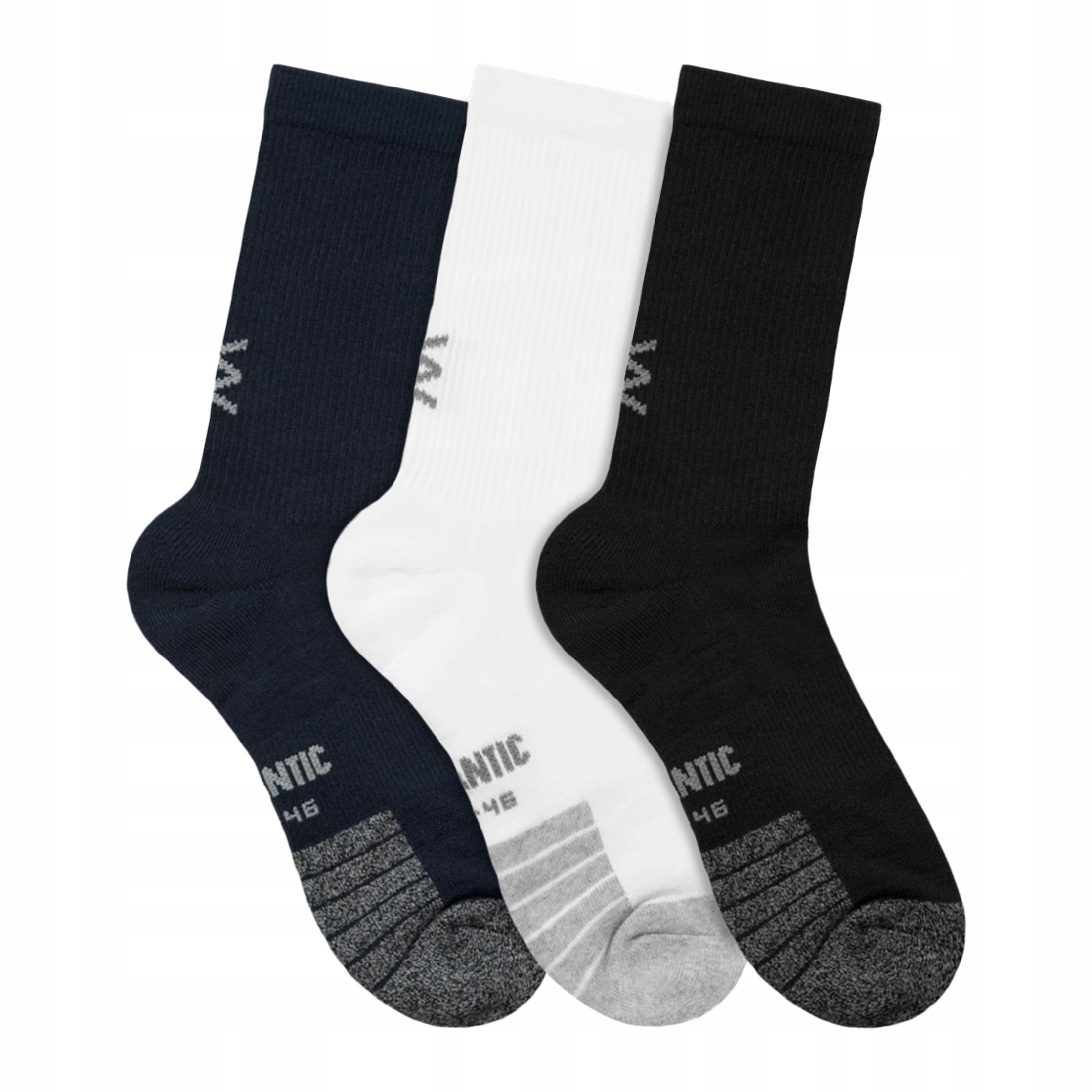 Ponožky 3-PAK Dlouhé ponožky bavlna Atlantic MC-003 39-42