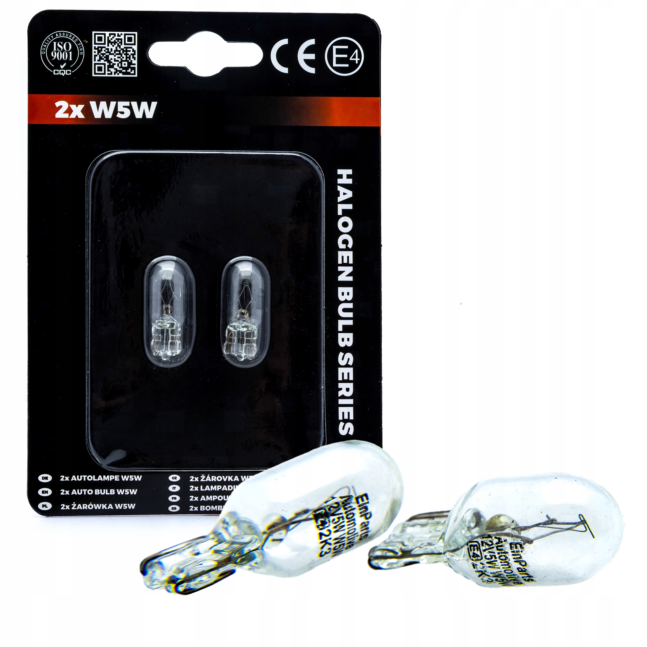 Żarówki Halogenowe W5W 12V 3000K Einparts 5W