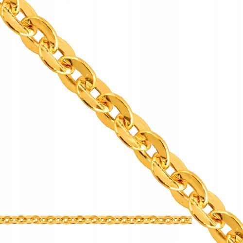 Zlatý 585 řetízek s diamantovou vazbou Brilantata 0.96g R45 jako dárek 14kt