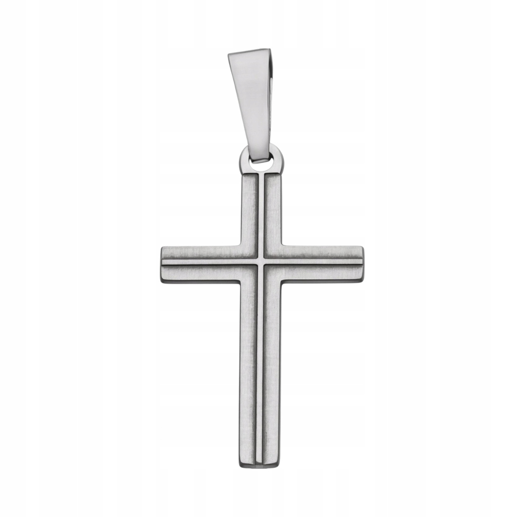 Stříbrný rhodiovaný křížek Ag 925 KC006RM