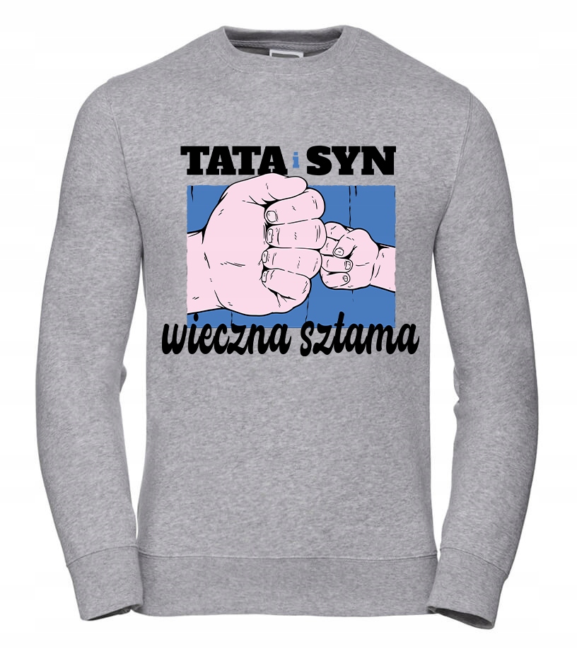 Pánská Mikina Táta a syn Štám Xs Šedá Pro něj Chlapa Manžela Chlapa