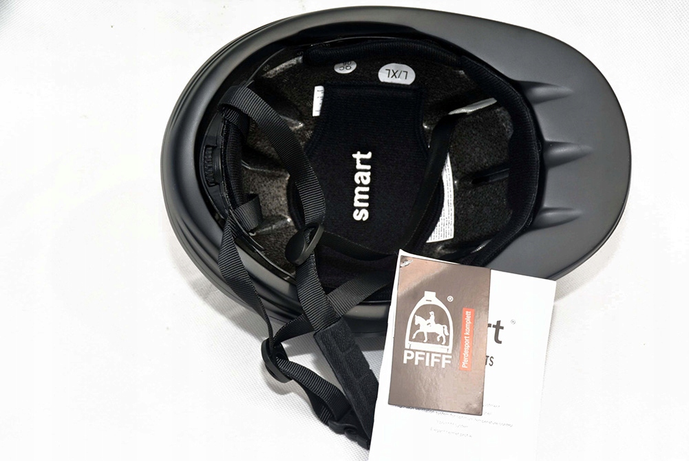 KASK JEŹDZIECKI Z REGULACJĄ S/M 53-56CM Kolor dodatkowy czarny