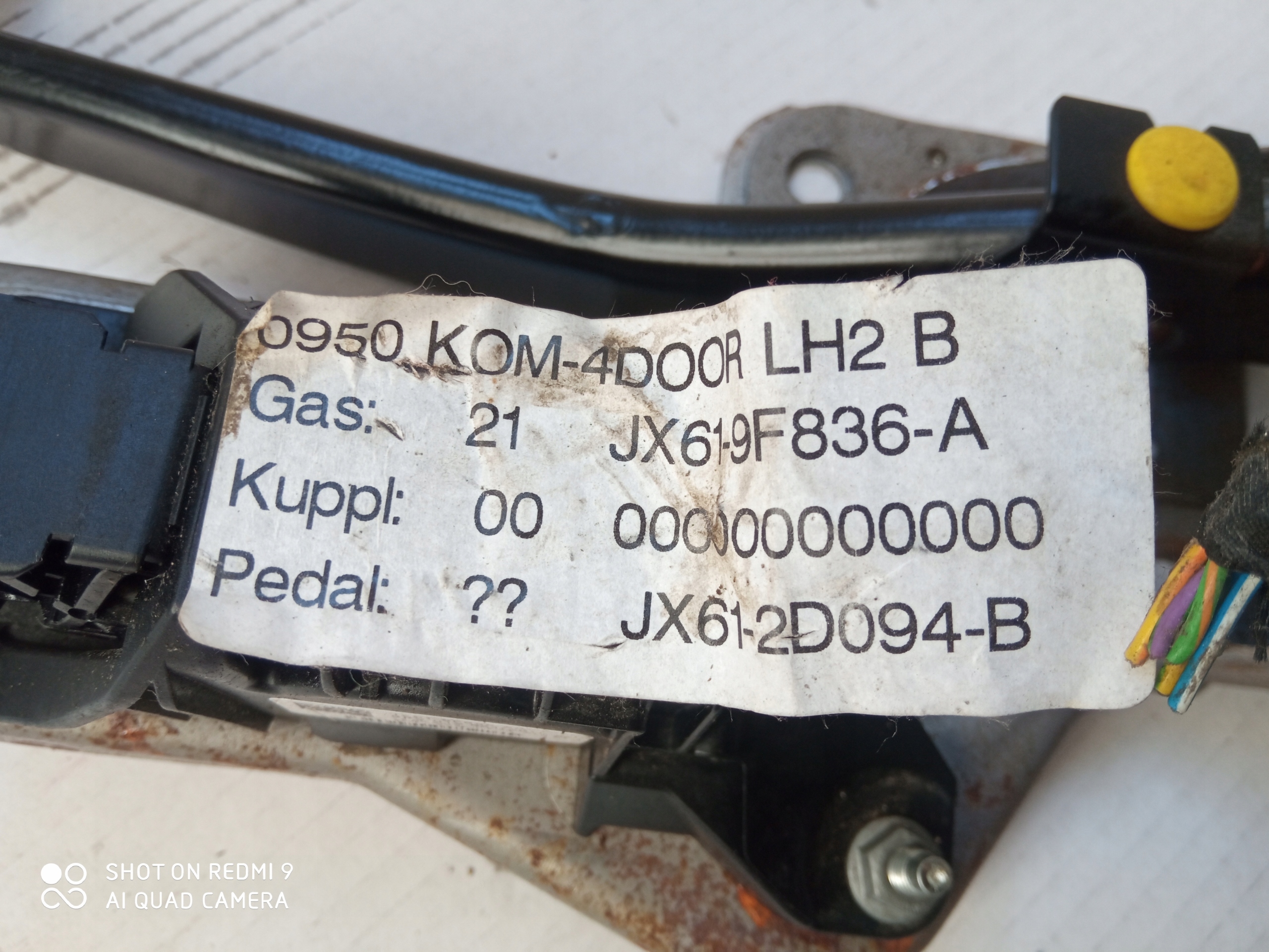 FORD FOCUS MK4 Gaspedal Bremse JX61-9F836-A