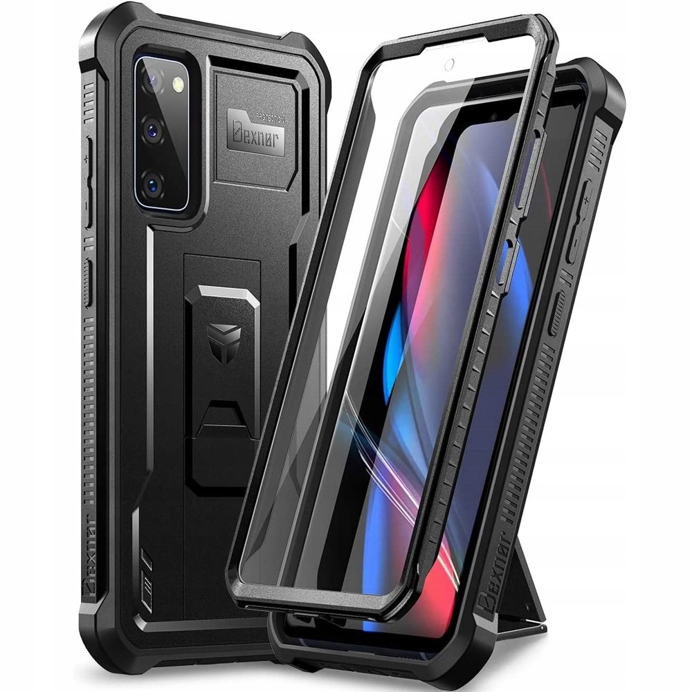 Pouzdro Dexnor Armored pro Samsung Galaxy S20 Fe, kryt s fólií, stojánek