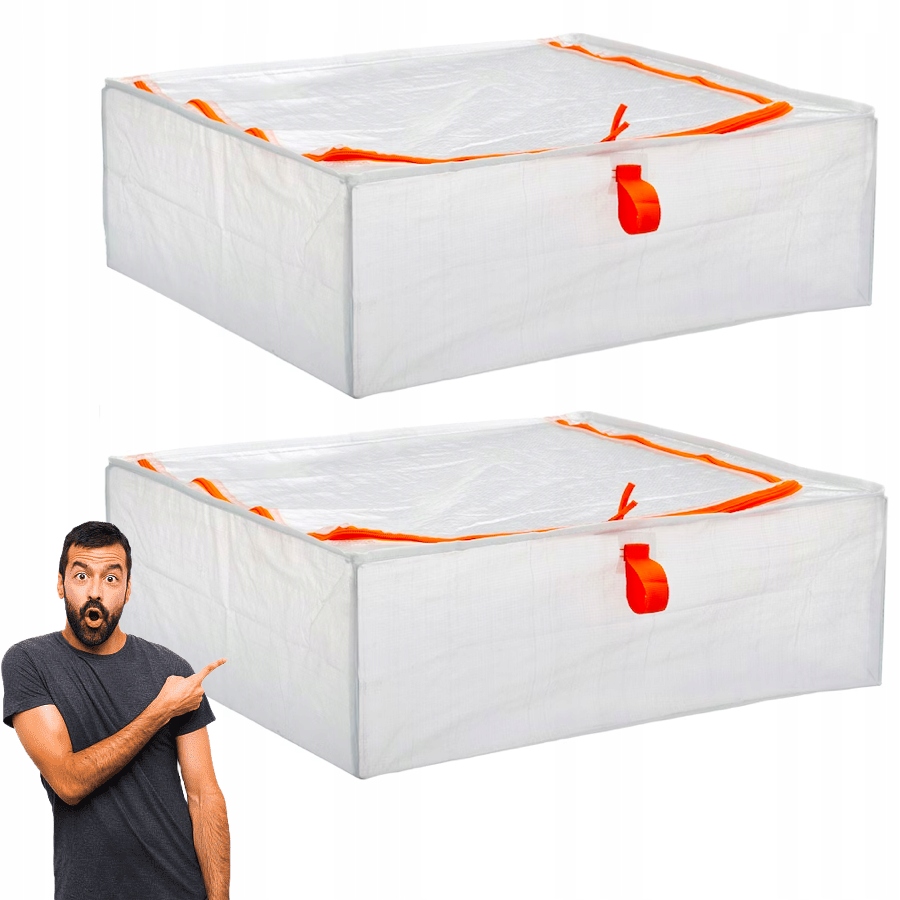 IKEA PARKLA POJEMNIK NA UBRANIA POŚCIEL 2 SZT