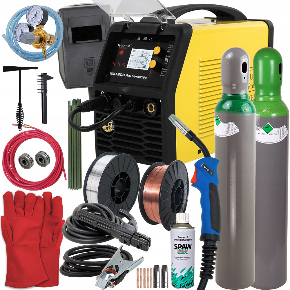 

Migomat Magnum Mig 208 Synergia Mma Tig Alu zestaw