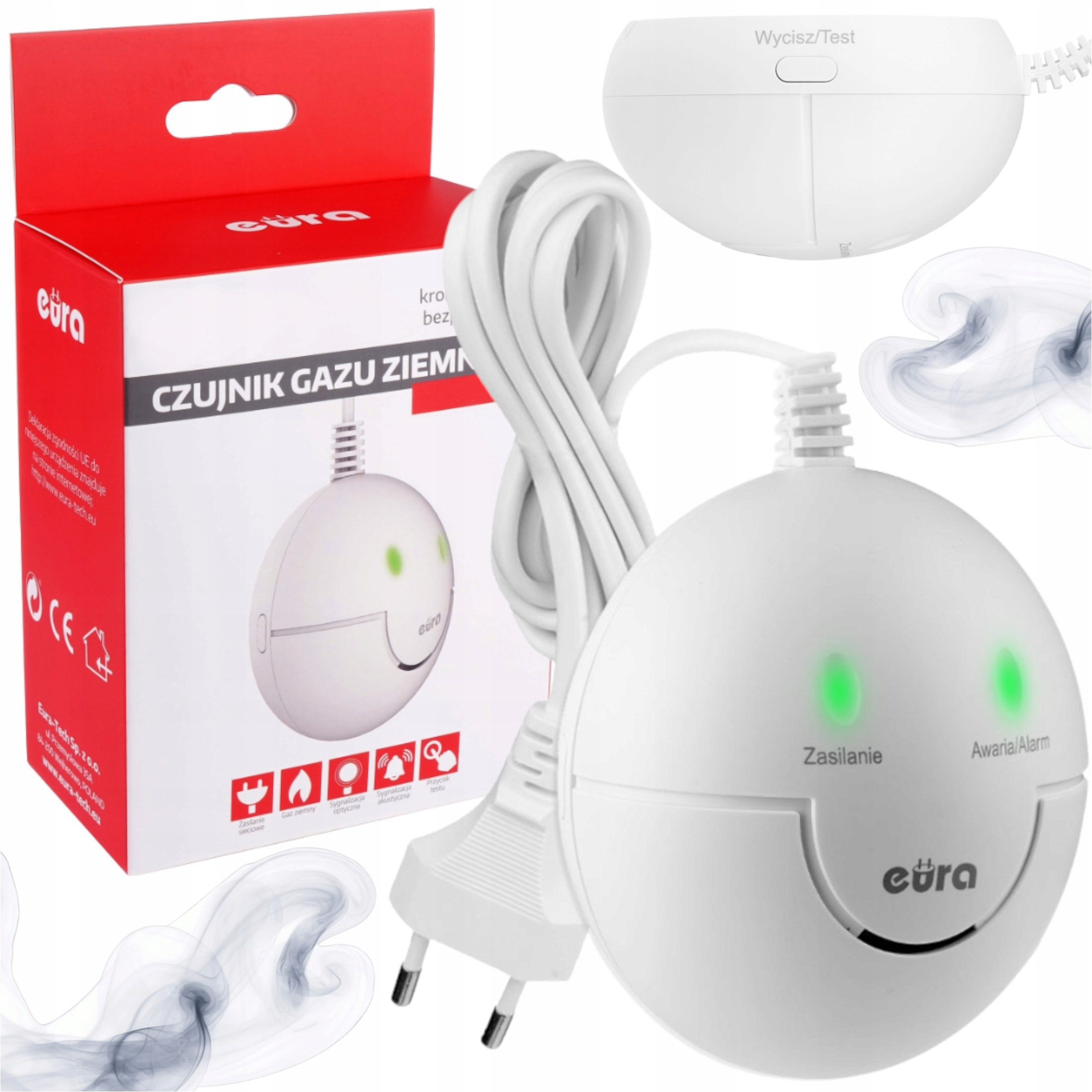 Detektor plynu Lng Detektor napájený ze sítě pro únik plynu