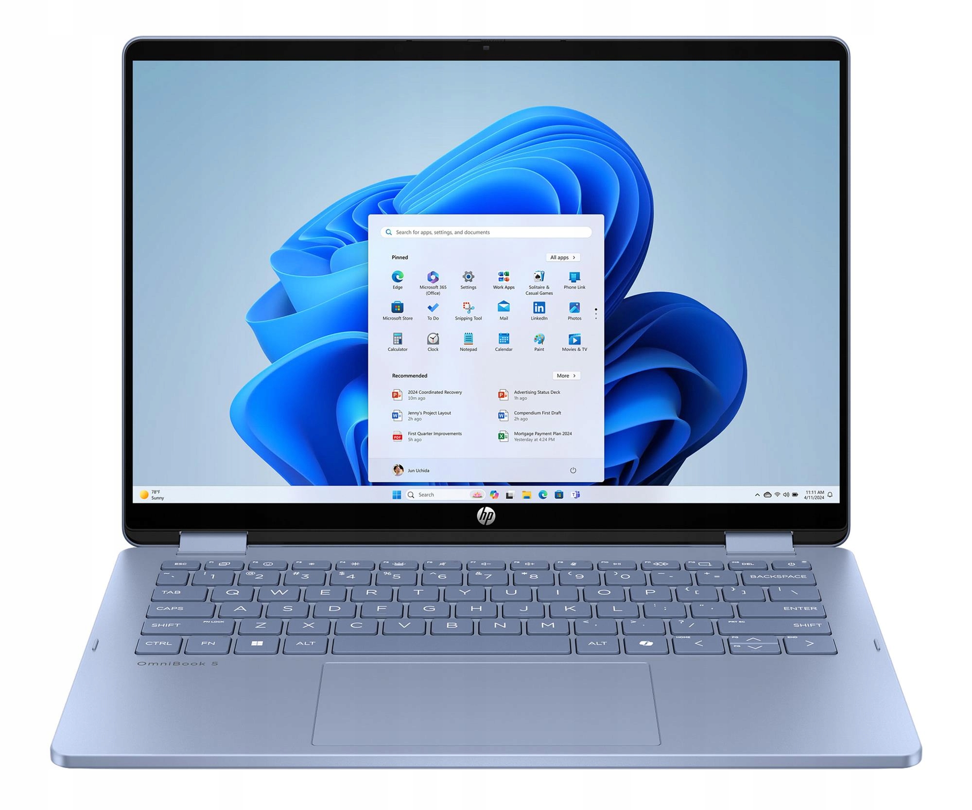 Laptop Hp OmniBook 5 Flip x360 Core 5-120U/16GB/512/Win11 Touch Oled