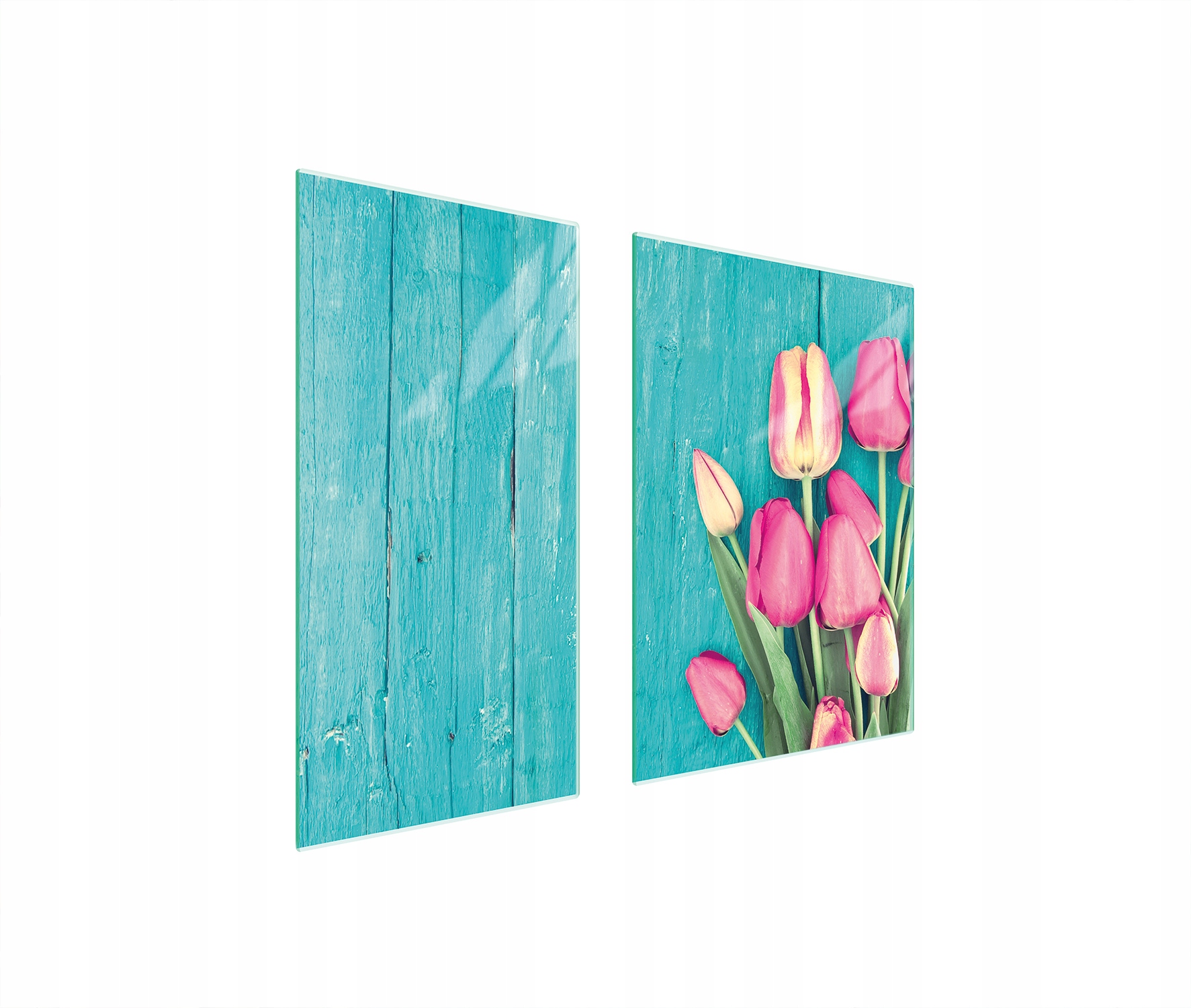 Skleněná Ochranná Deska 75x52 Tulipány Tvrzené Sklo
