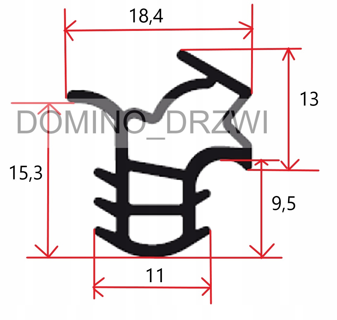 USZCZELKA DO DRZWI ZEWNĘTRZNYCH METALOWYCH OŚCIEŻNIC CZARNA GRUBA 5 mb Kod producenta WEEW3w3R3R32R3