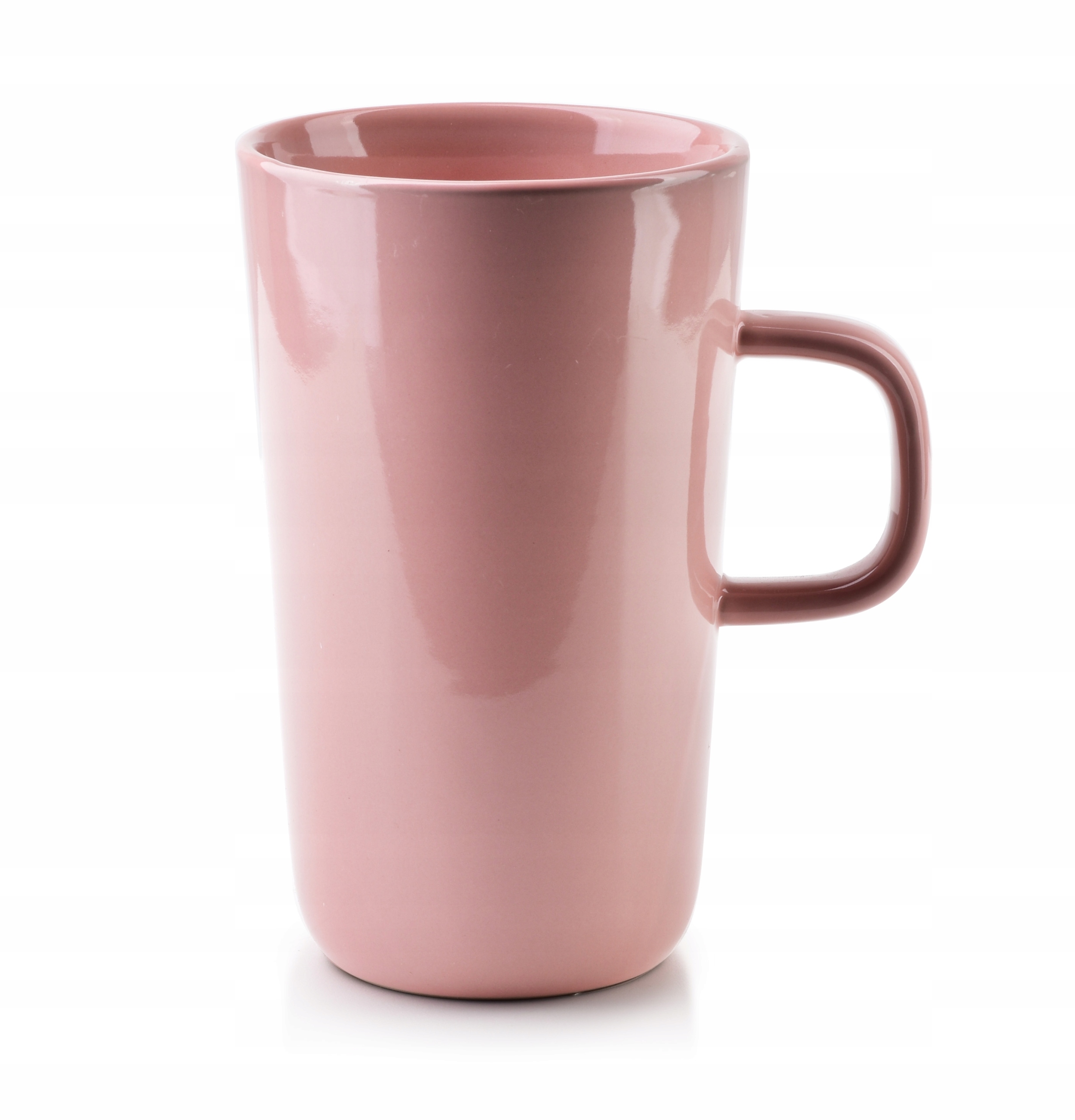 

Duży Różowy Kubek Porcelanowy Do Kawy Herbat 550ML