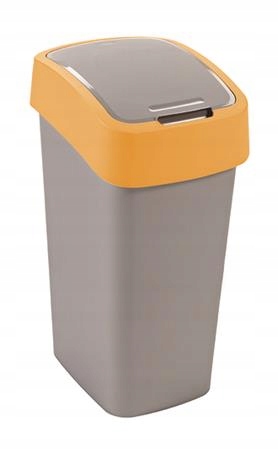 Levně Odpadkový koš, žlutá-šedá, na tříděný odpad, 50 l, Curver 195023