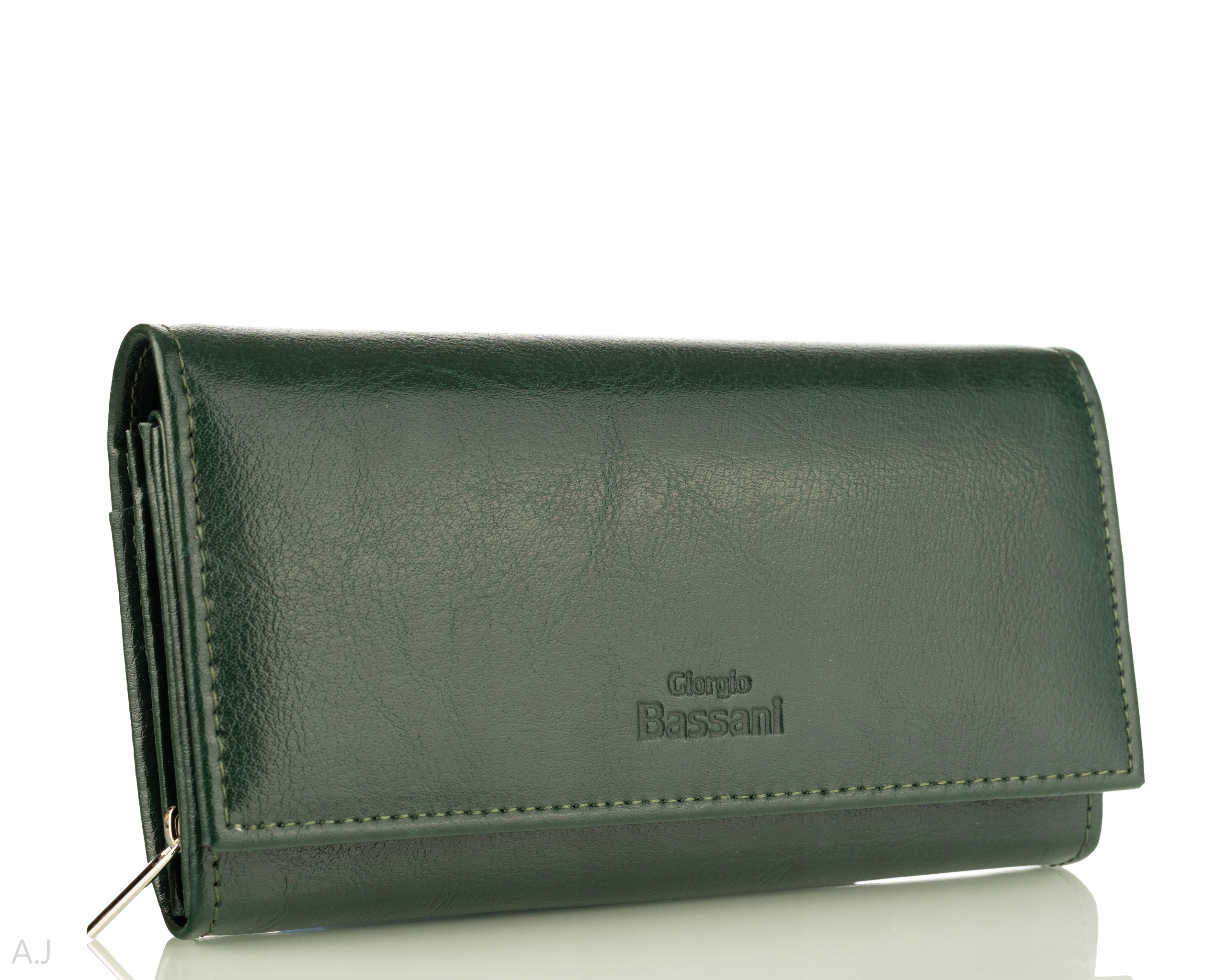 Dámská Kožená Peněženka S Velkým Koženým Zipem, polský výrobek