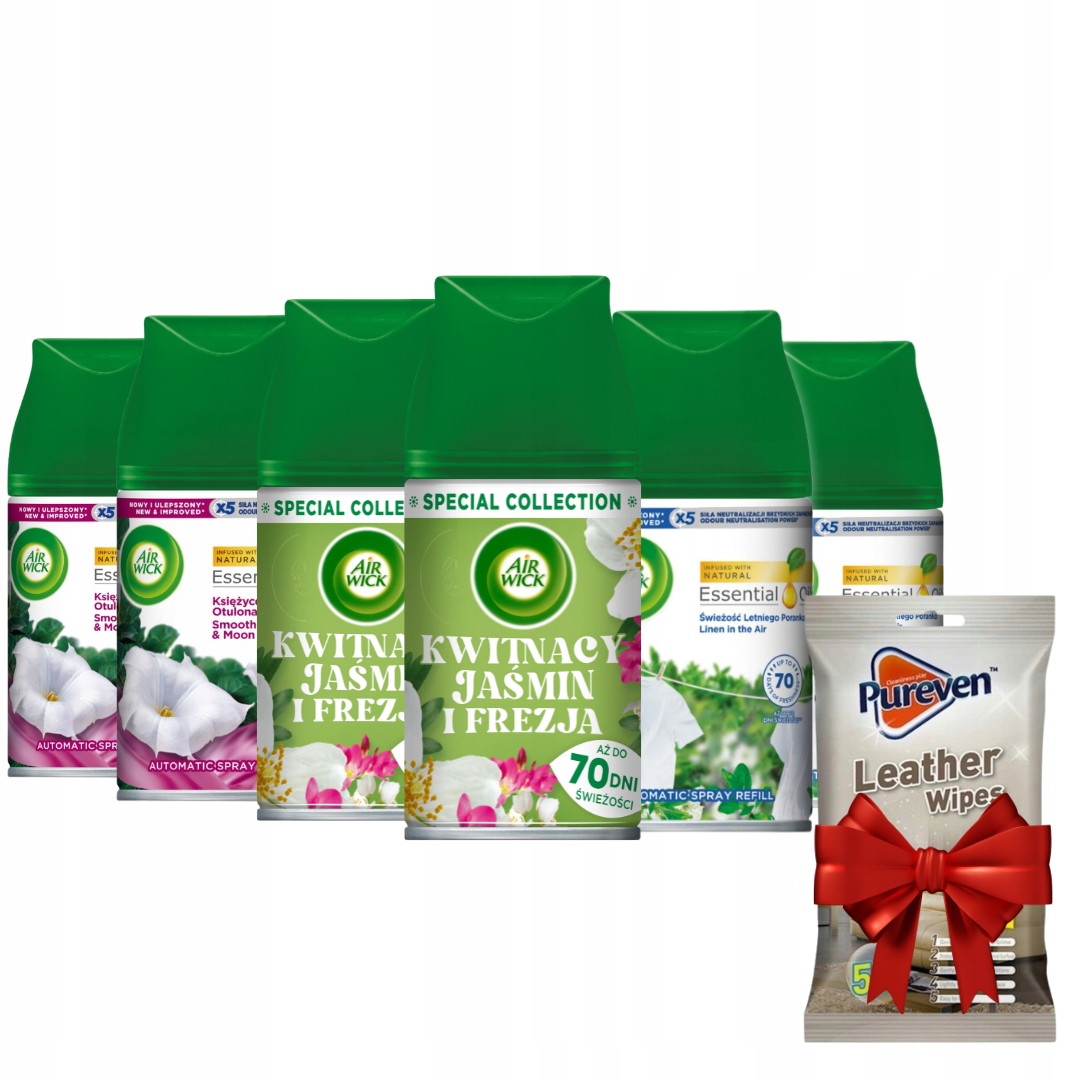 Levně Air Wick Osvěžovač vzduchu MIX 250 ml x6 Dárek