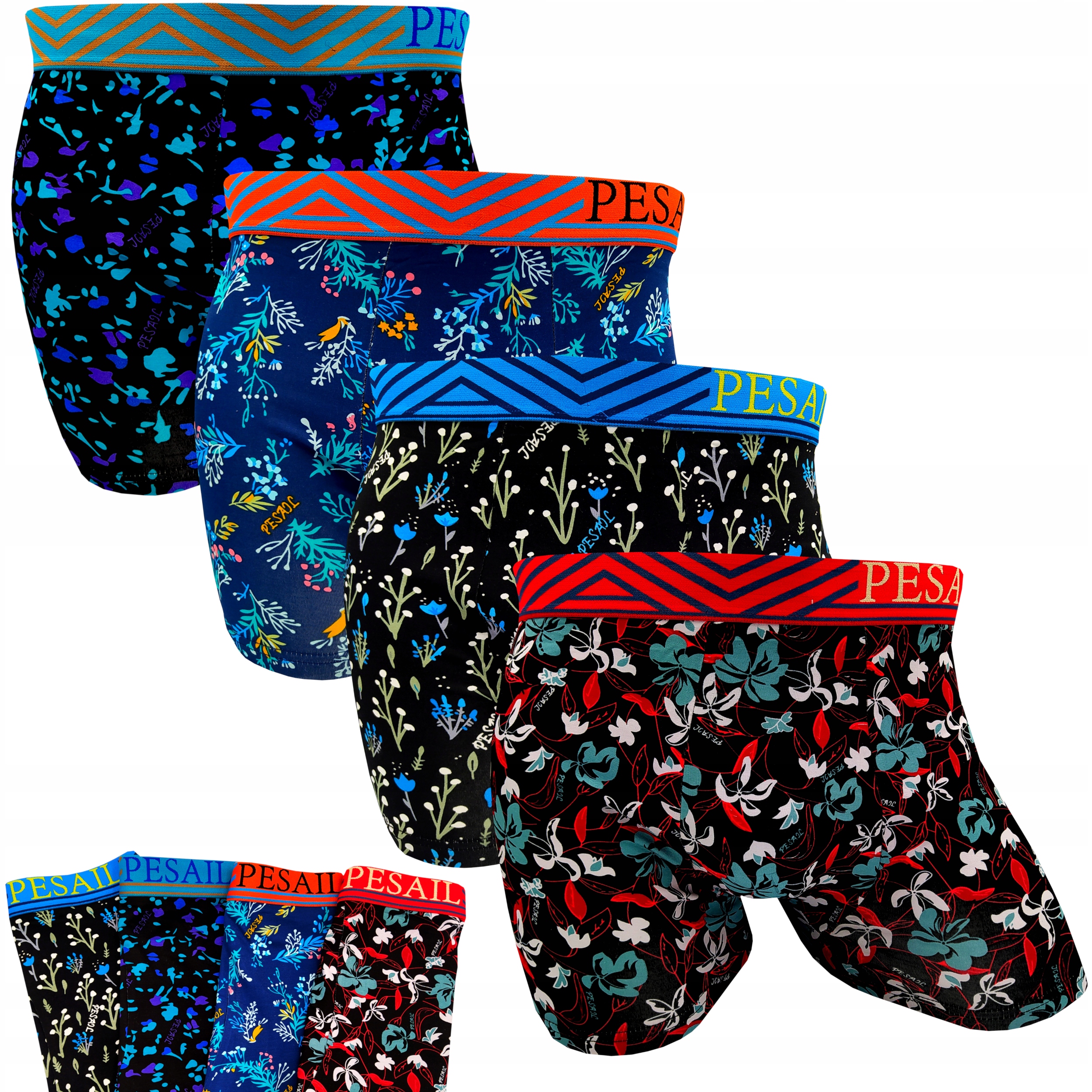 4X KOLOROWE BOKSERKI MĘSKIE PESAIL