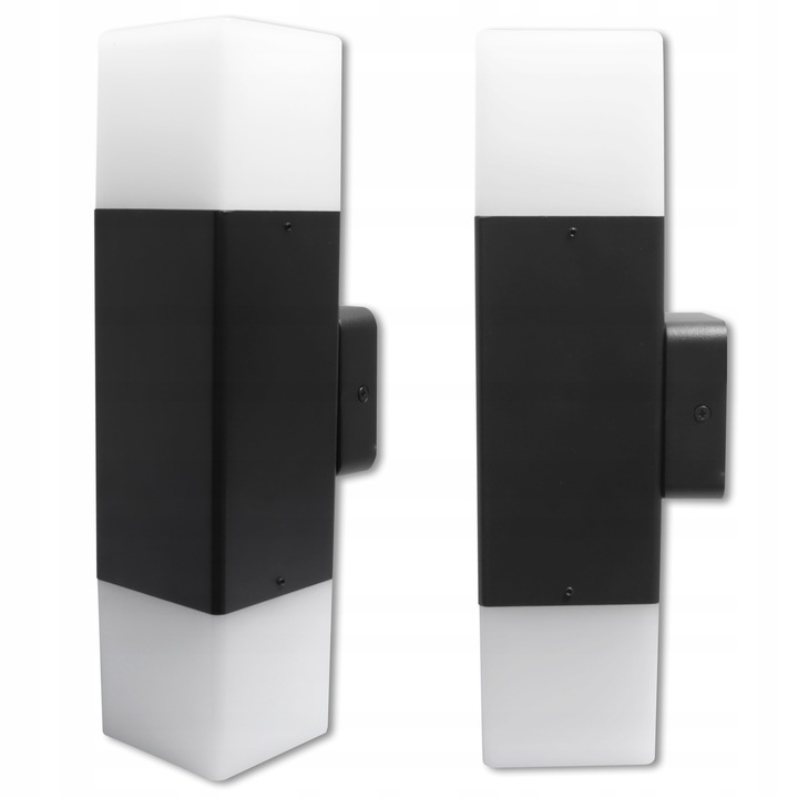 

Lampa ogrodowa kinkiet elewacyjna Czarna 2x E27