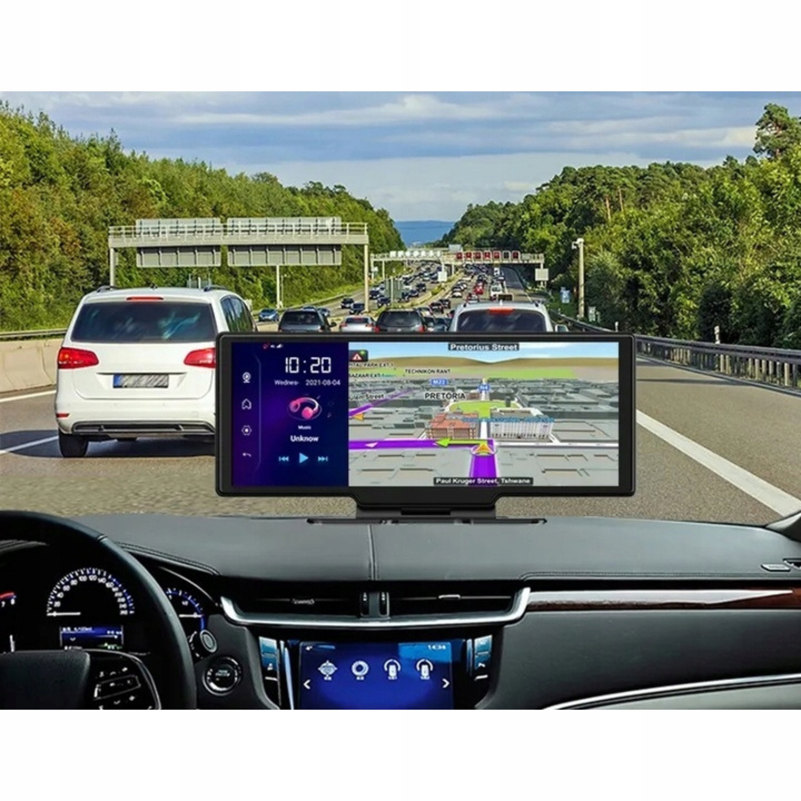 RADIO MONITOR ANDROID AUTO APPLE CARPLAY 2 KAMERY Złącza AUX