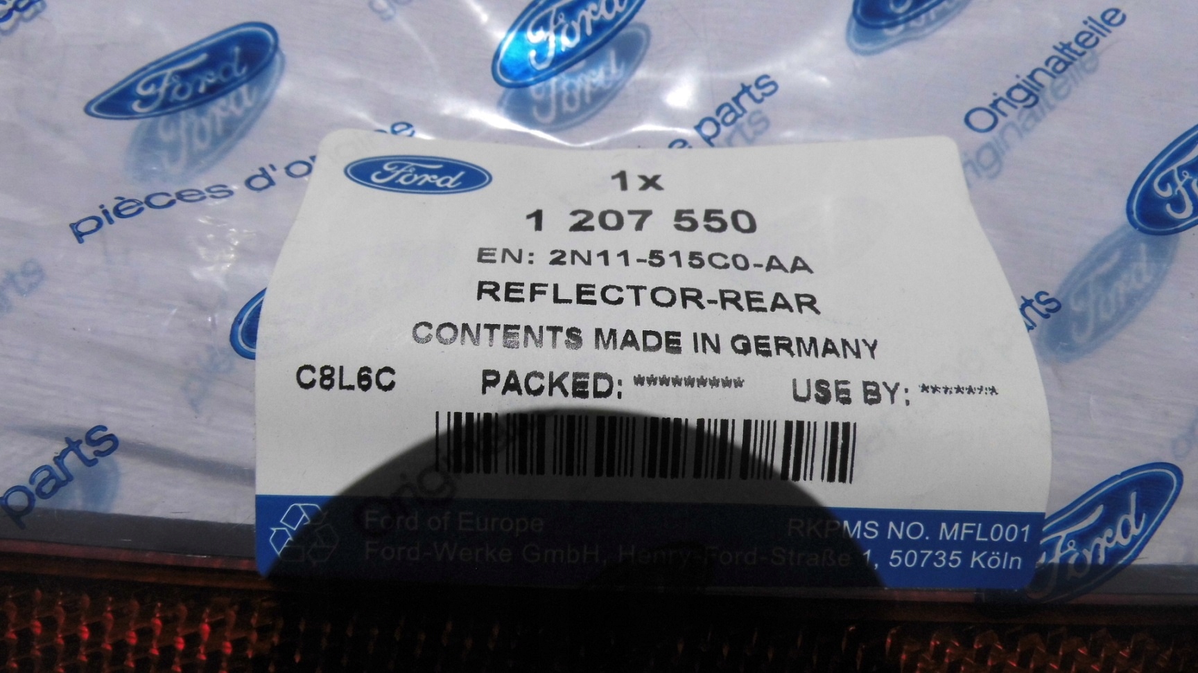 ODBLASK LEWY FORD FOCUS Mk2 FUSION Part number 2N11 515C0 AA