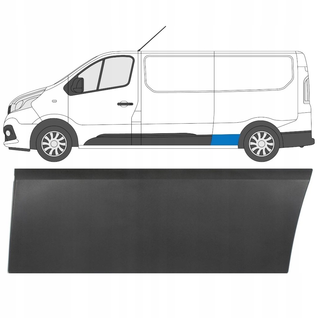 Lišta před kolem Trafic Vivaro NV300 2014-