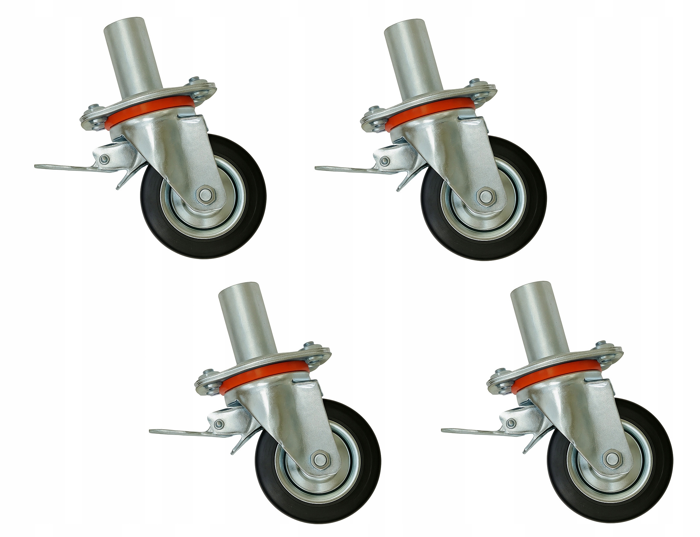 Kolečko fi160mm komplet s podstavcem pro varšavské lešení sada 4ks