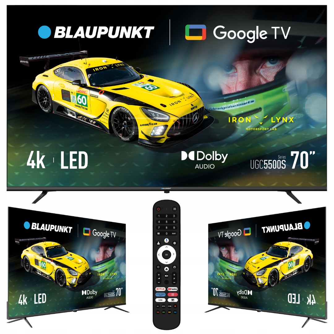 Telewizor 70" Smart Tv Led Blaupunkt 70UGC5500S Google Tv 4K Hdr Bluetooth