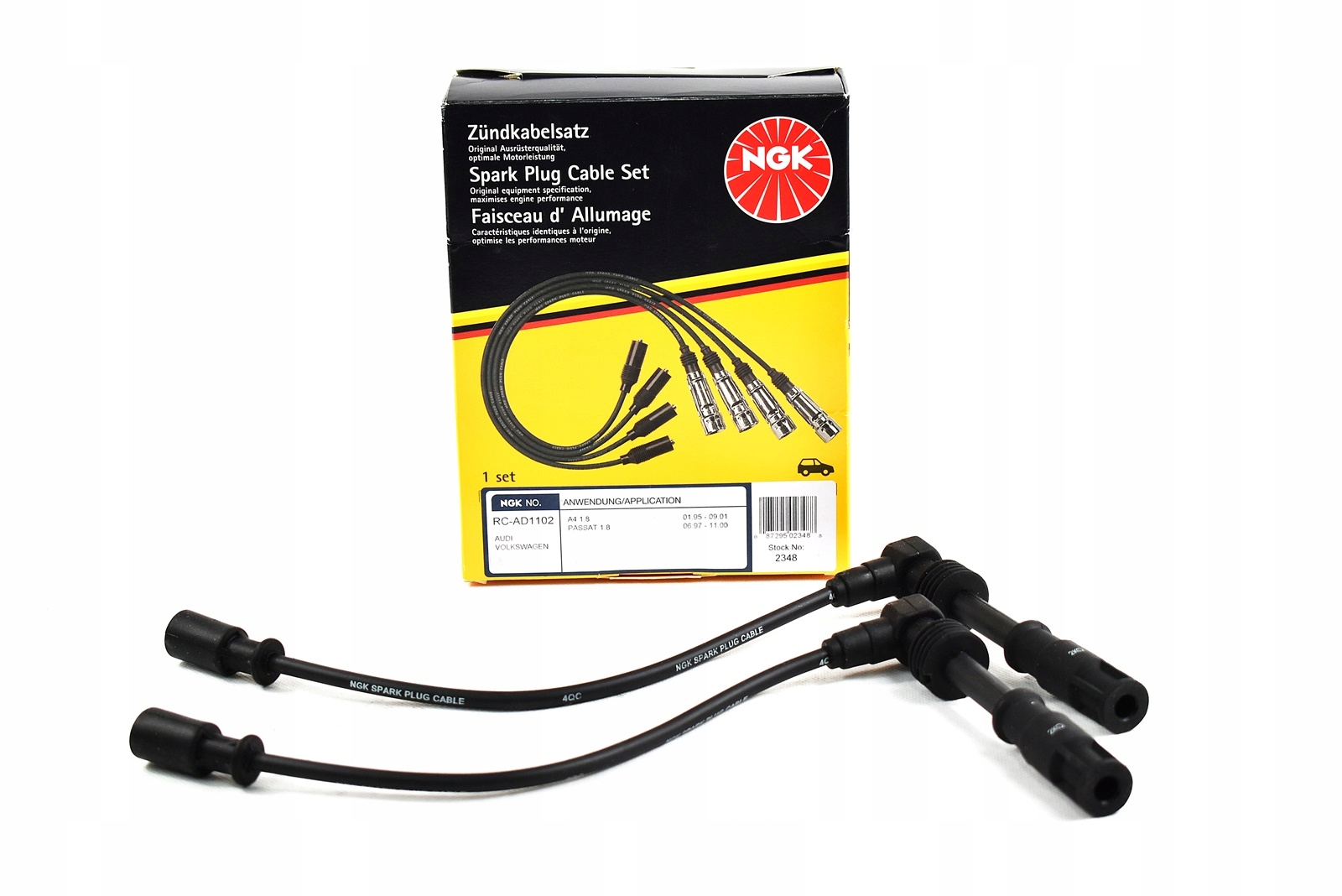 2348 - NGK провода кабели зажигания AUDI A4 B5 1.8 APT
