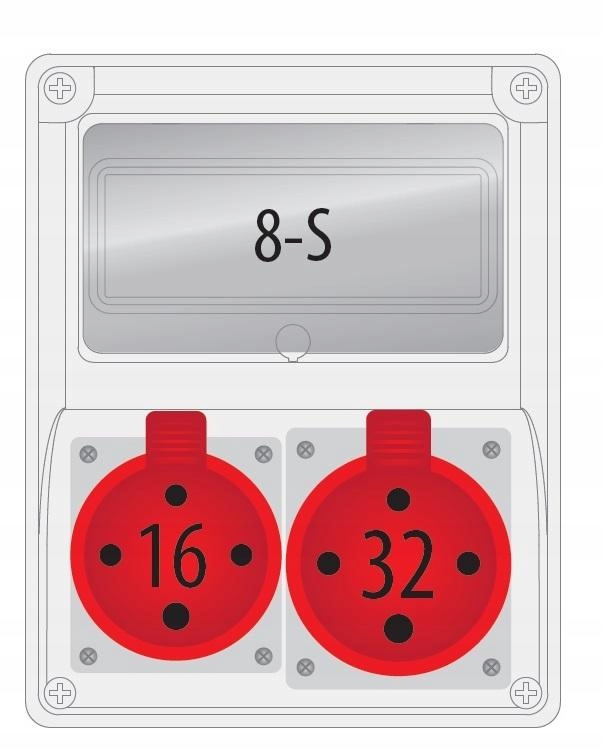 Rozvaděč R-box 240-8 32A/4P 16A/4P 8S B.1803