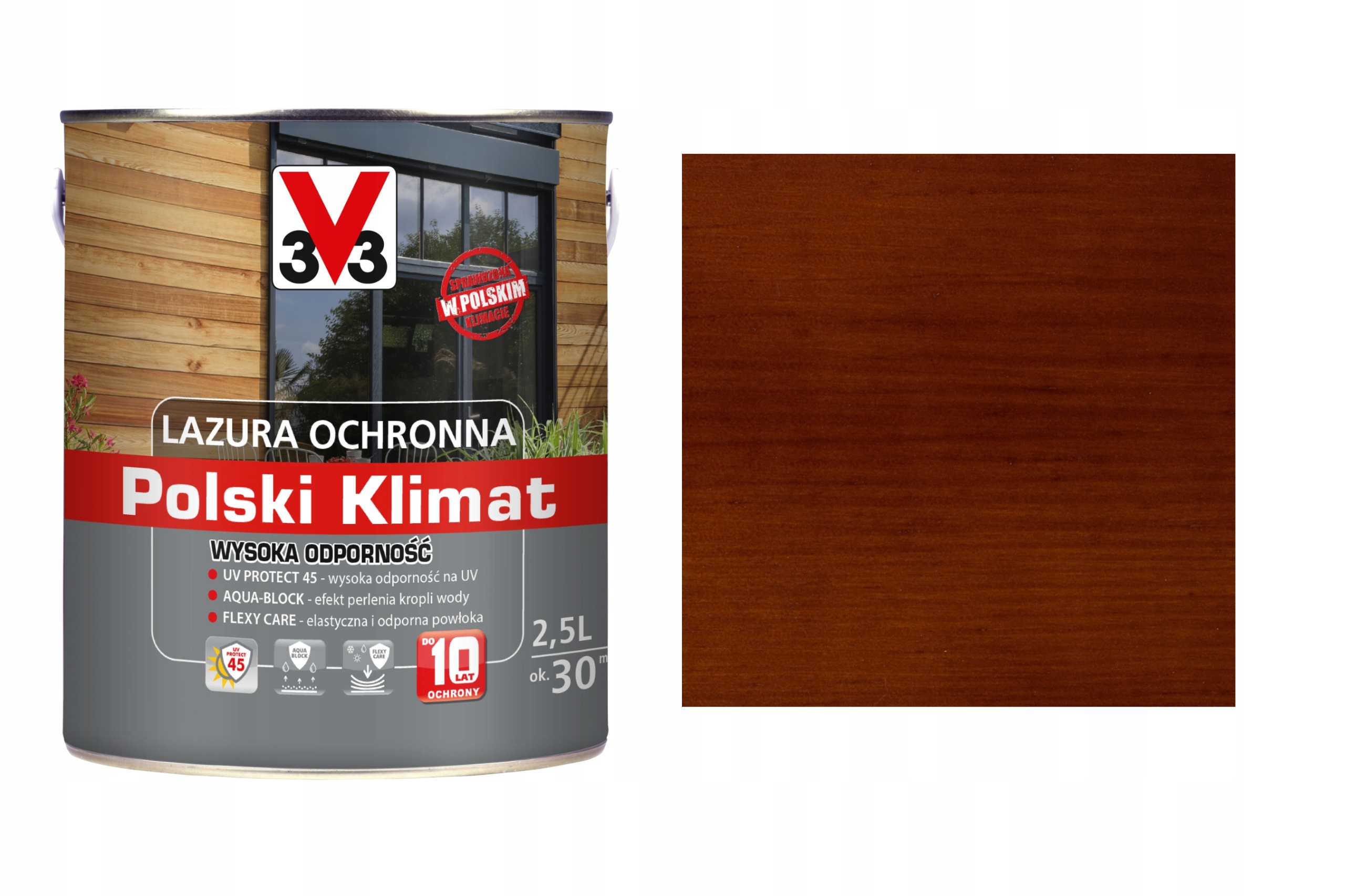 Lazura V33 Polský Klima 10 let Borovice Oregon. 2,5L