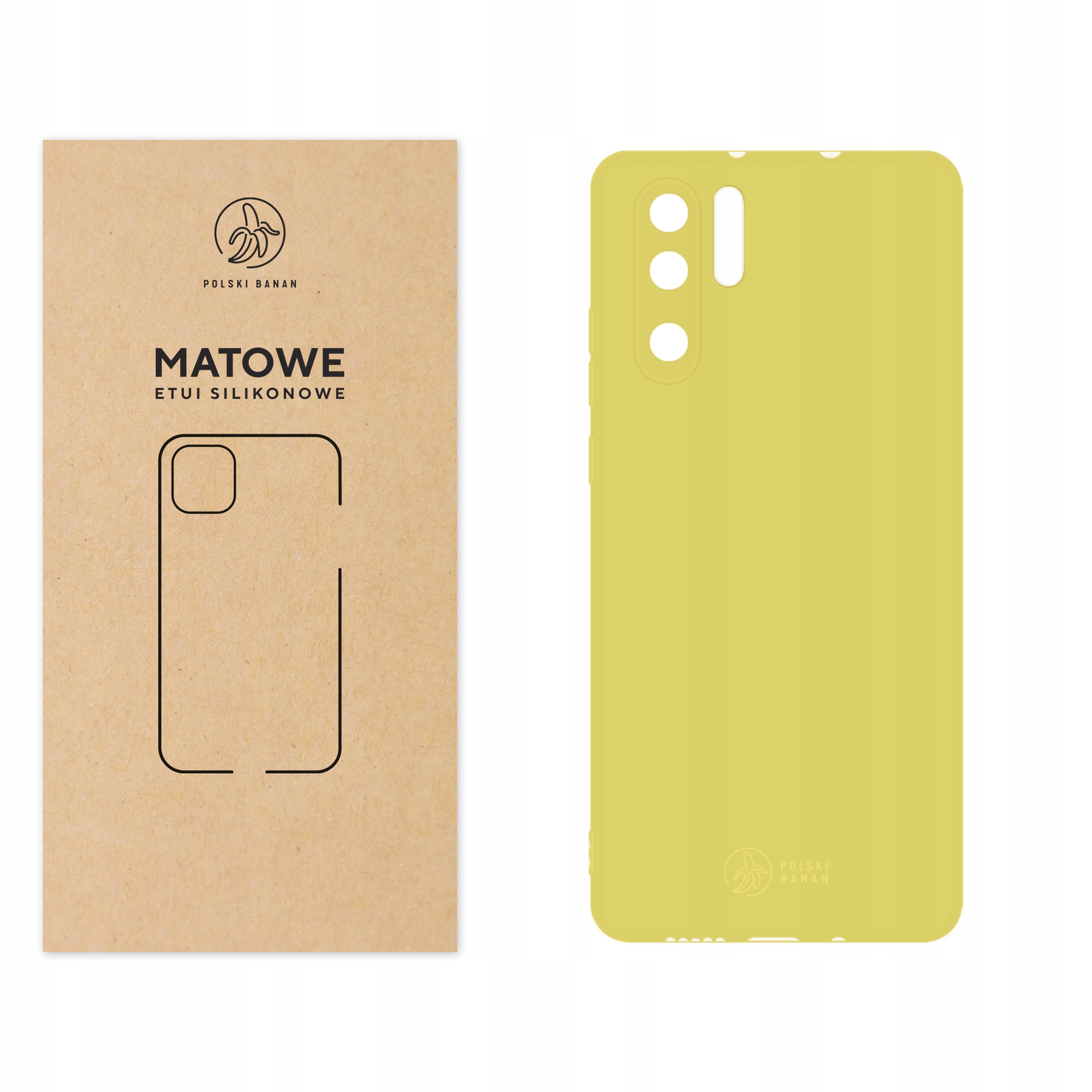 

Etui Matowe do Huawei P30 Pro żółte