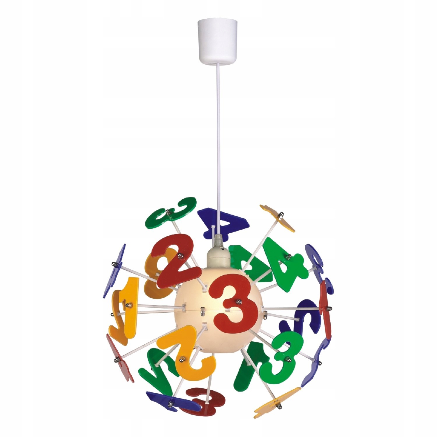 

Kolorowy Żyrandol Dziecięcy Lampa Wisząca Liczby