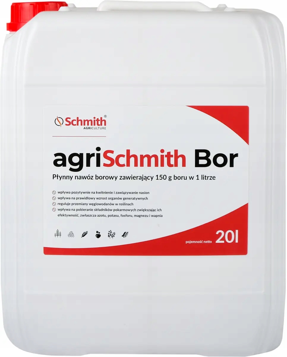 Tekuté bórové hnojivo agriSchmith Bor 20 l