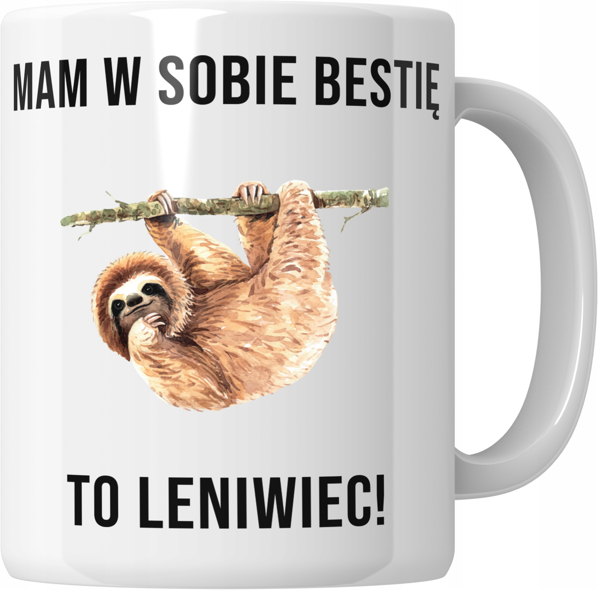 

Kubek Śmieszny Leniwiec Bestia 330 ML
