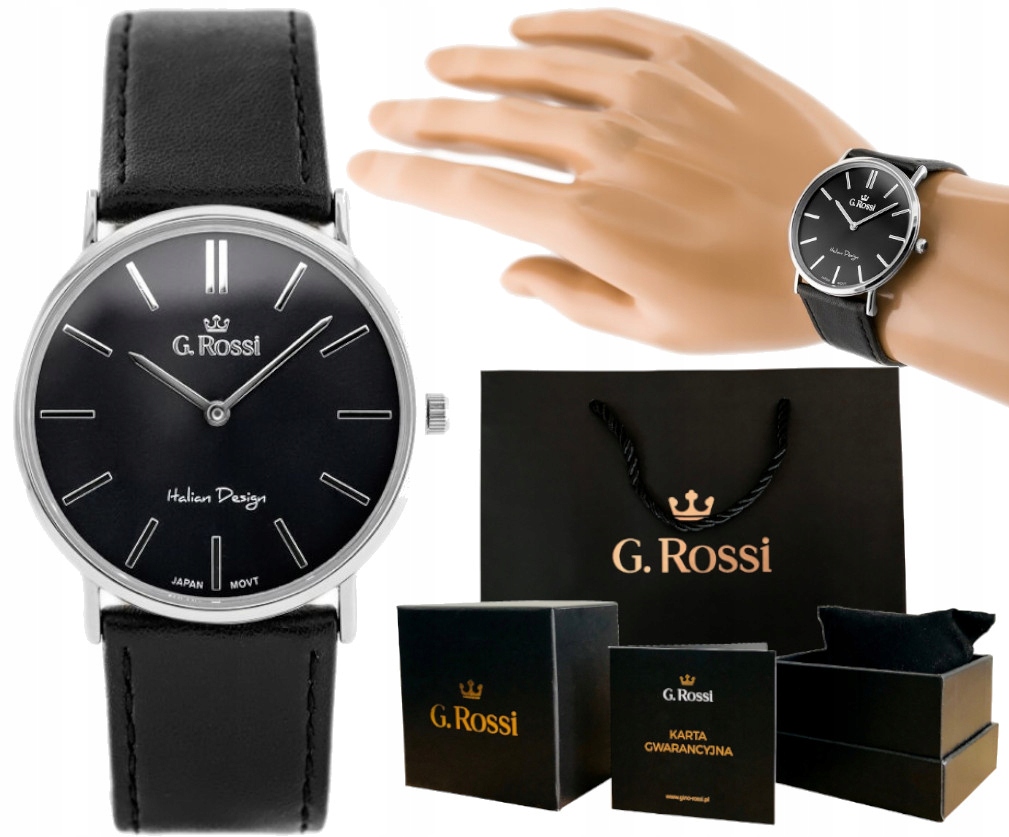 

Modny Zegarek Męski Na Pasku Skóra Analogowy