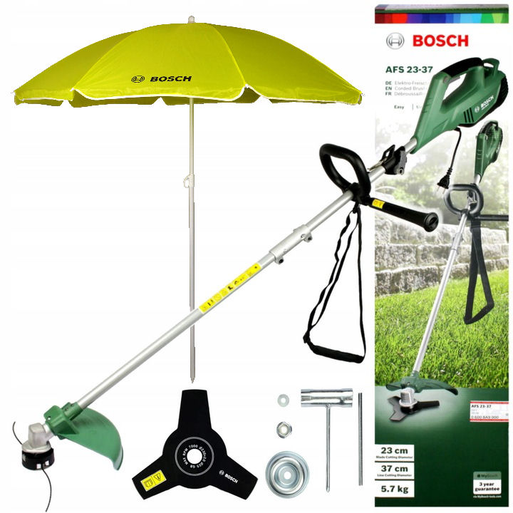 KOSA ELEKTRYCZNA 37cm 950W AFS 23-37 BOSCH + GRATIS PARASOL PLAŻOWY