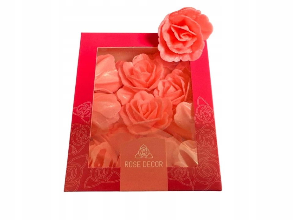 Levně id_2806_růže 35ks Vaflová Růže 4,5cm Oplatkové Dekorace Růže Dort Květy