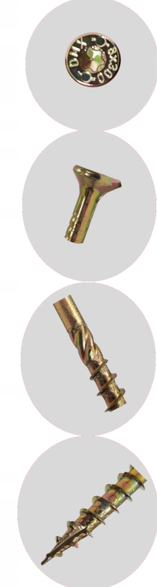 Wkręty do drewna 10x320 mm Torx 50 szt Wkręty ciesielskie Domax Producent Domax