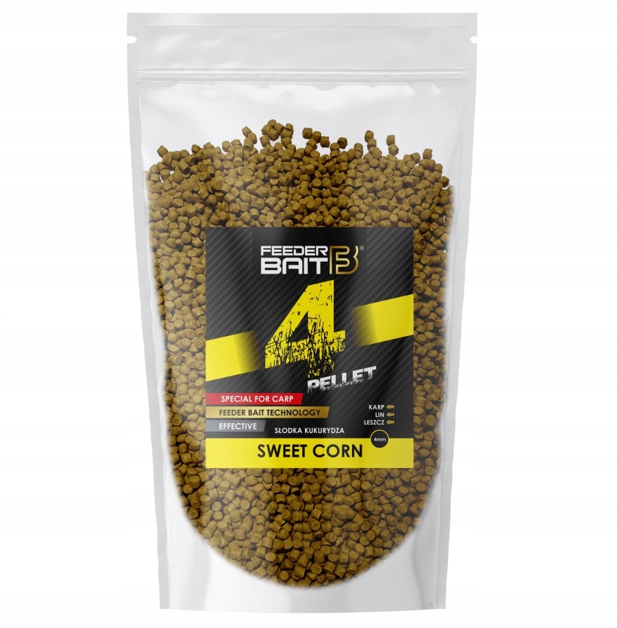 Pellet Feeder Bait Method Pellet Sweet Corn 4mm 800g Słodka Kukurydza