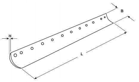 G3/4X6X5 - Лезвие 1520/152/19 мм грейдер О & К