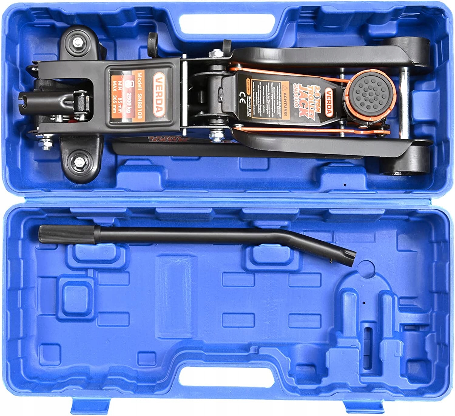 PODNOŚNIK SAMOCHODOWY 2,5T ŻABA LEWAREK W WALIZCE + KLUCZ DO KÓŁ RĘKAWICE Kod producenta SN88108