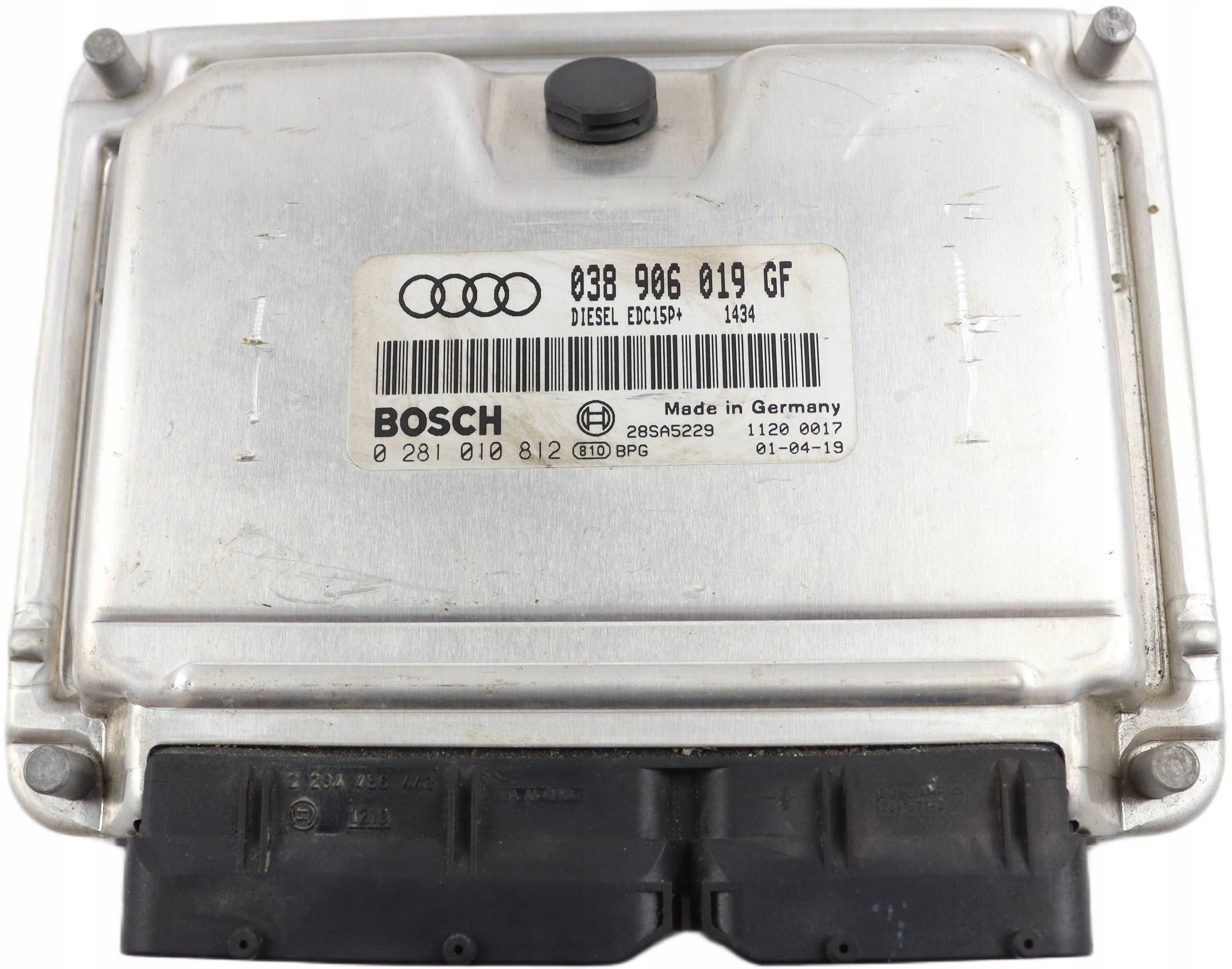 AUDI A6 C5 module control unit of the engine 1.9 TDI 038906019GF 0281010812