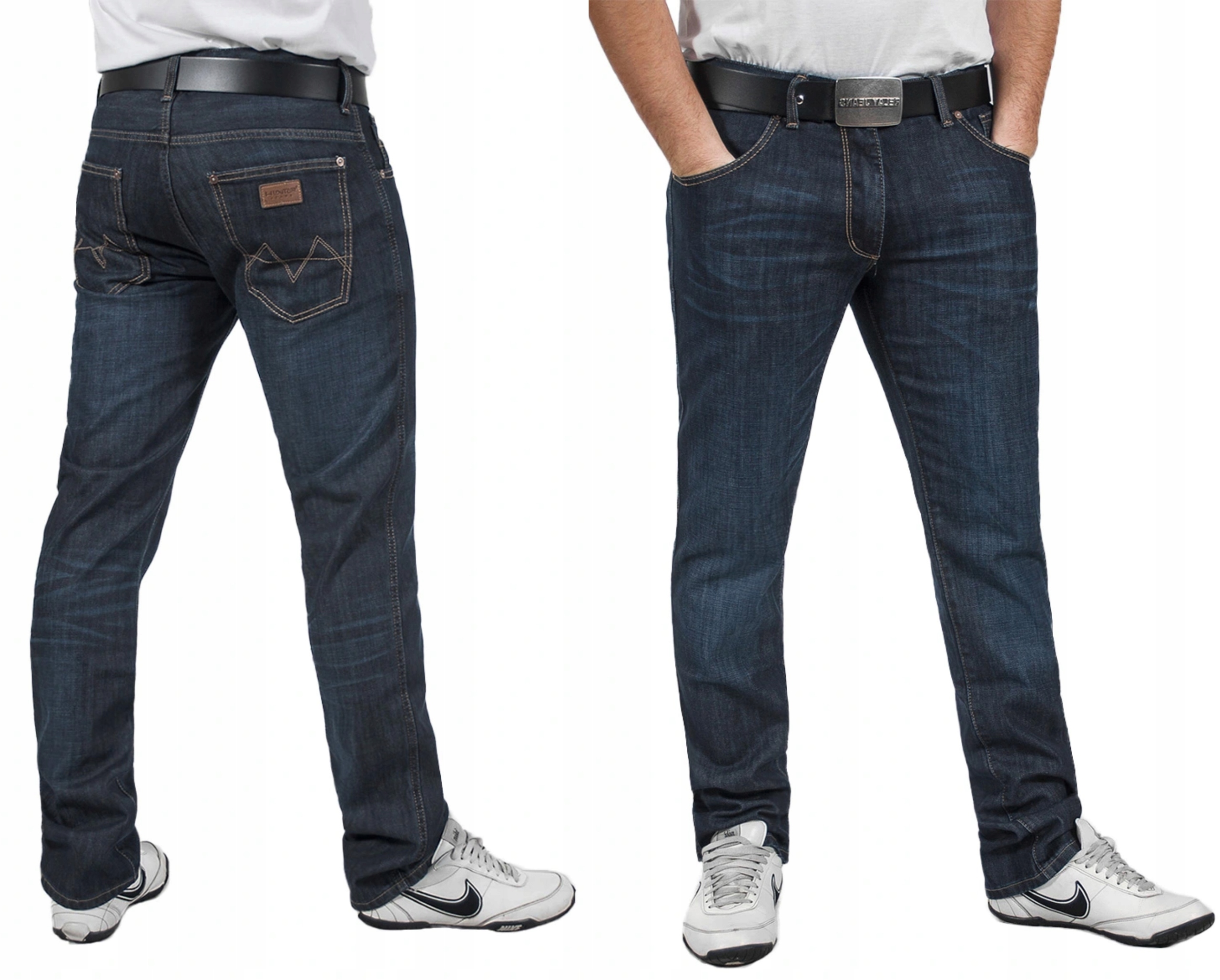 

Spodnie Jeansy Rurki Męskie Hunter 110/4 W42 L32