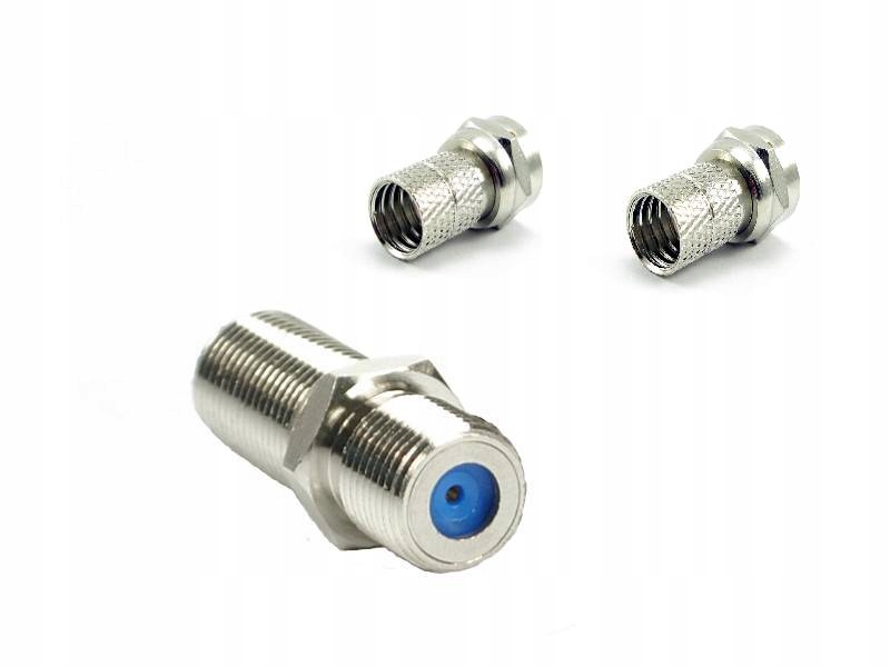 

Beczka łącząca do kabla koncentrycznego + wtyki f