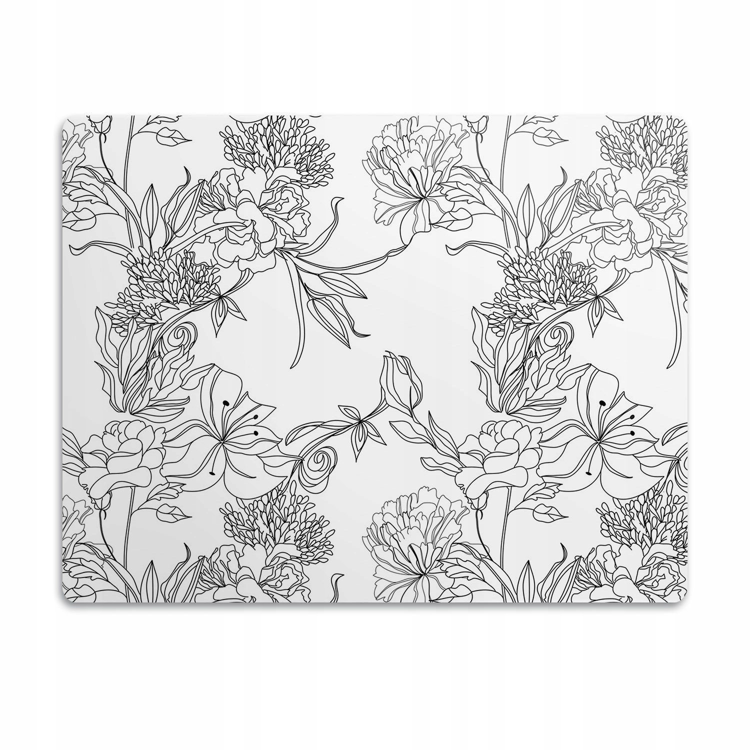 Levně Pro psa kočku podložka pod misky Jemné květy 90x60